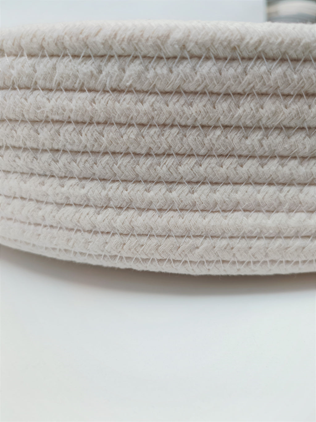 Cotton-rope basket tray