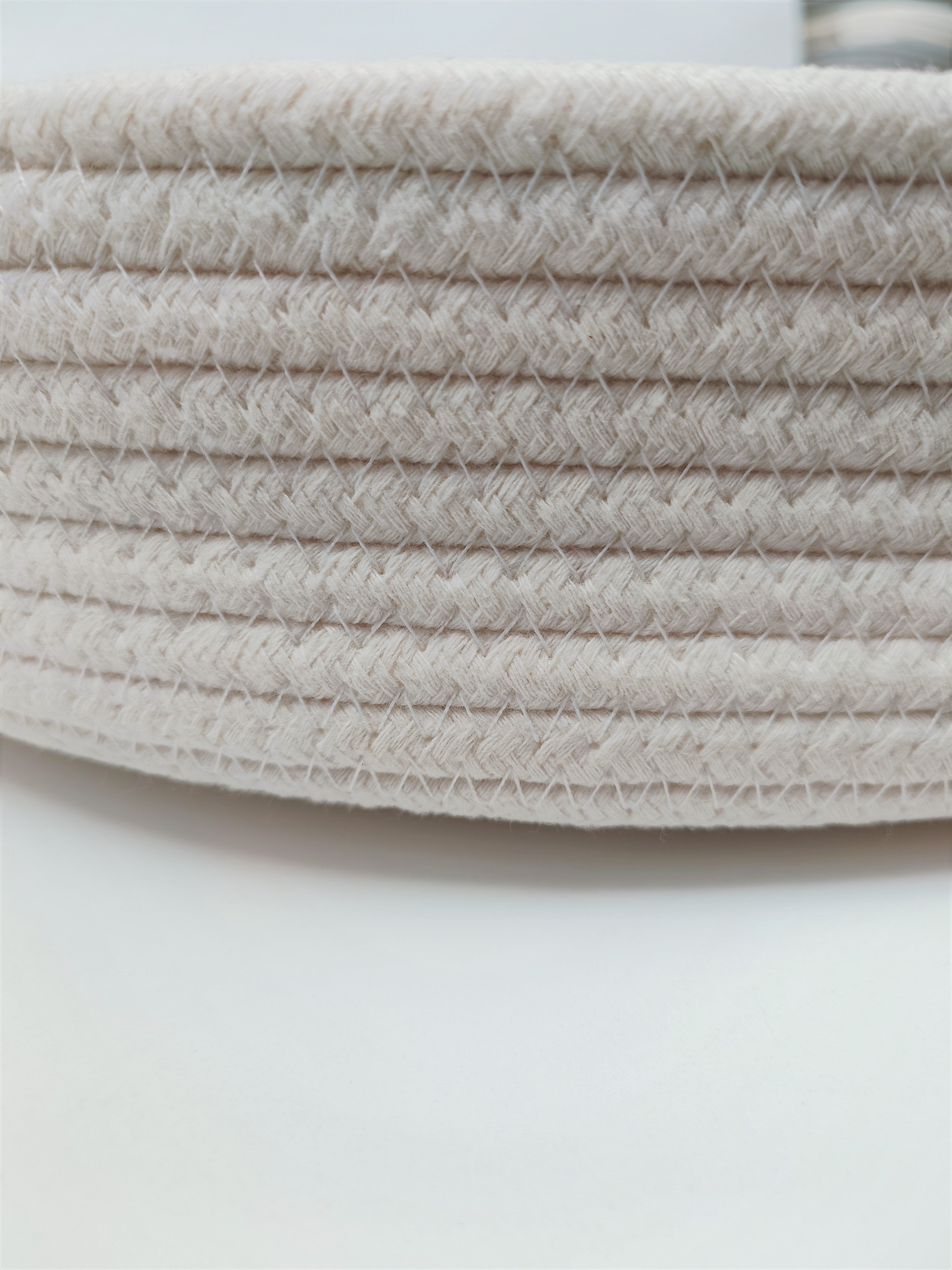 Cotton-rope basket tray