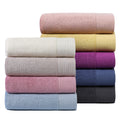 Dobby bordered towels