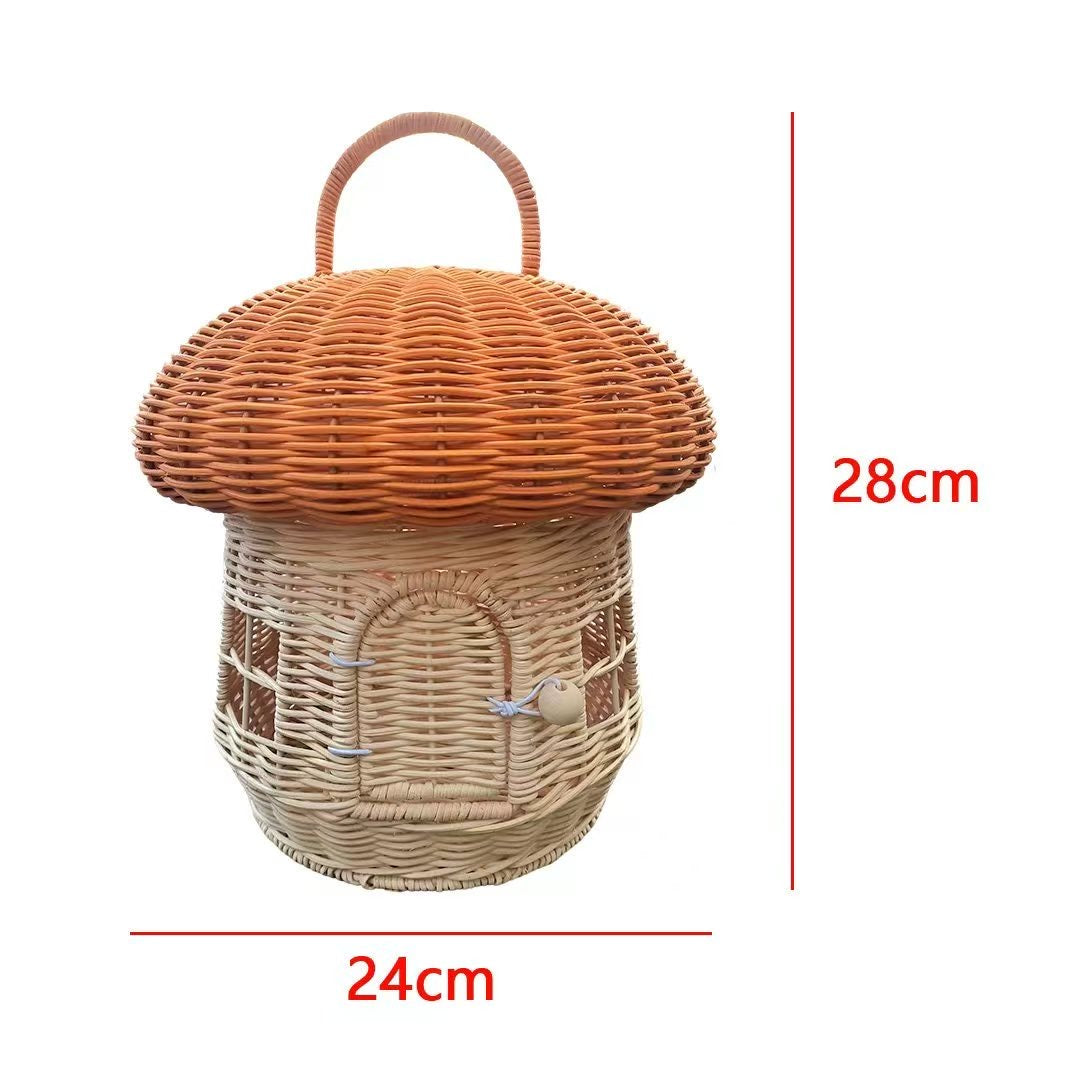 Mushroom house storage basket