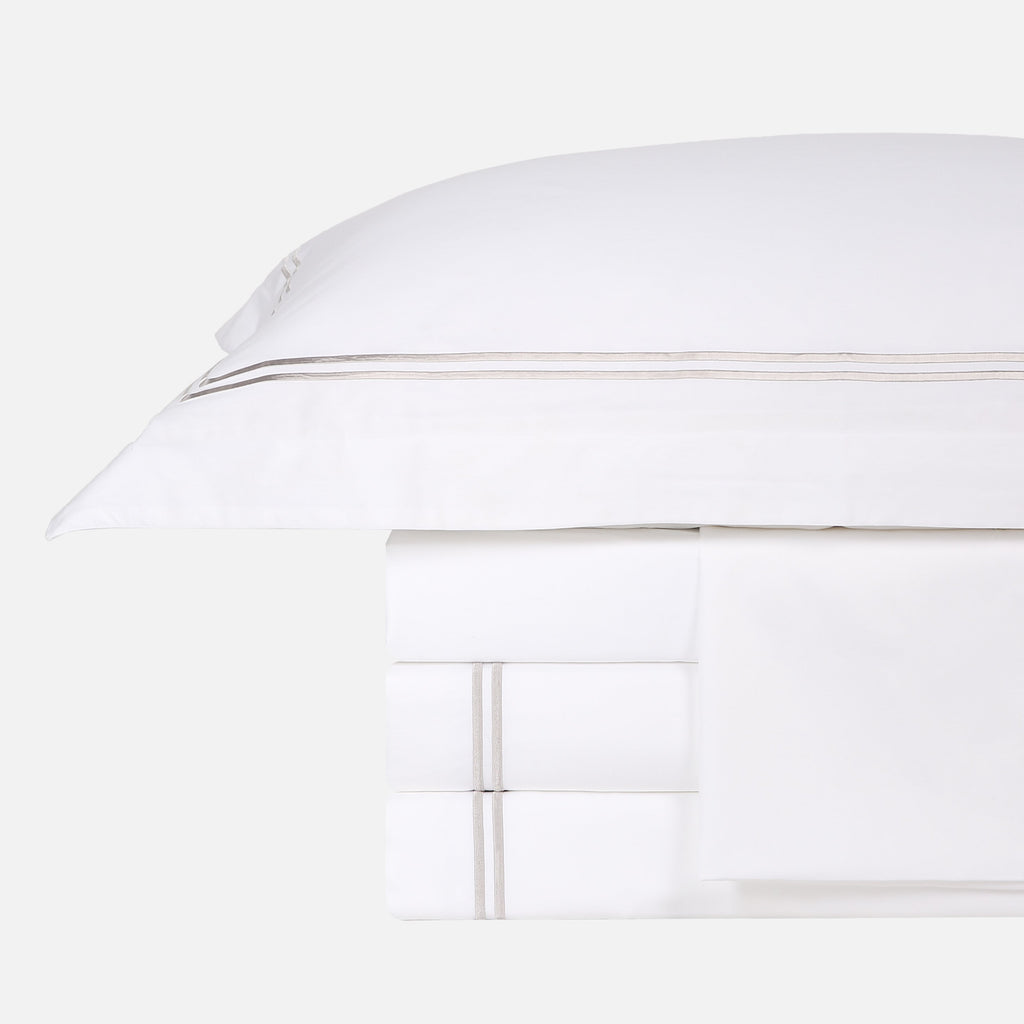 Embroiled duvet cover set (grey-double frame)