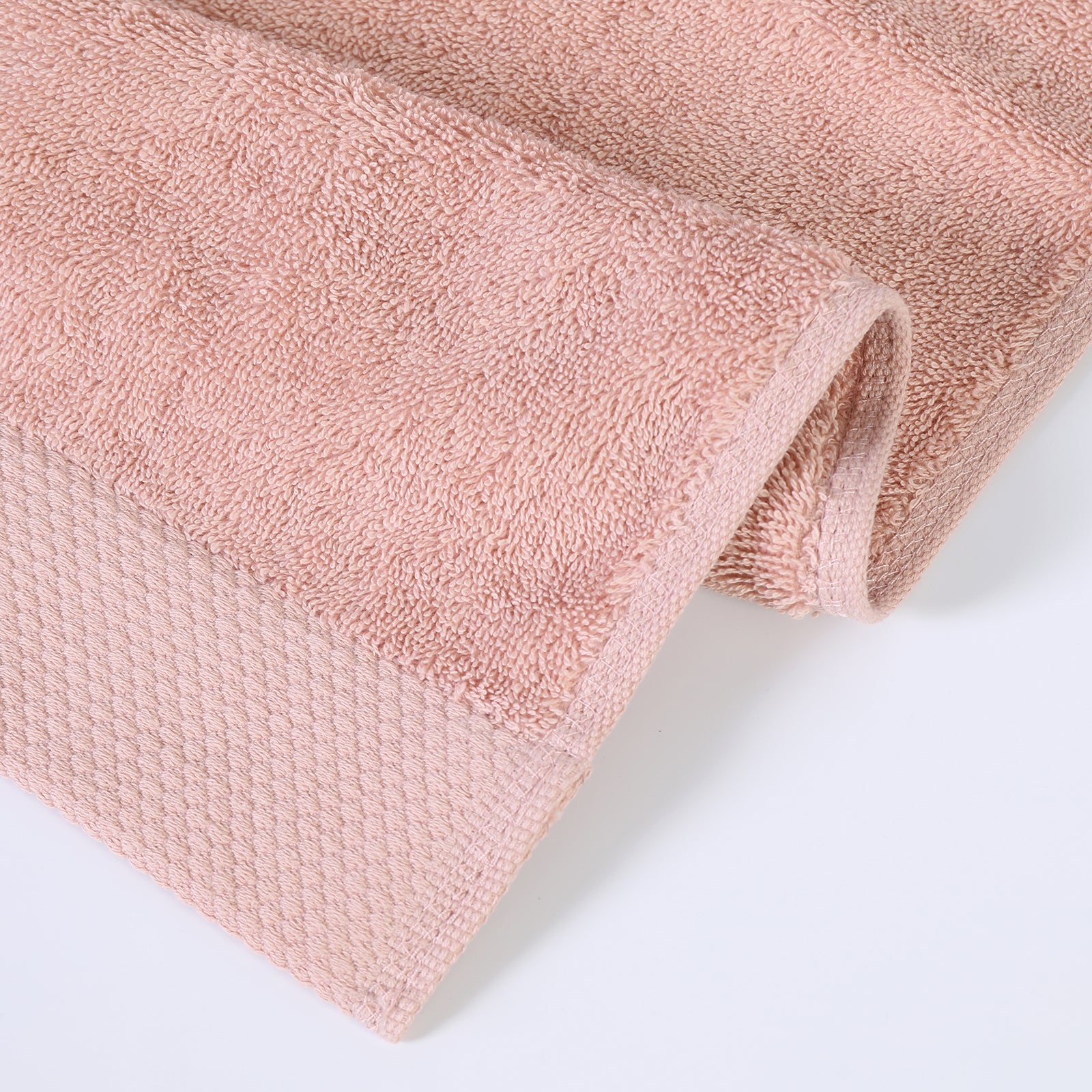 Dobby bordered towels