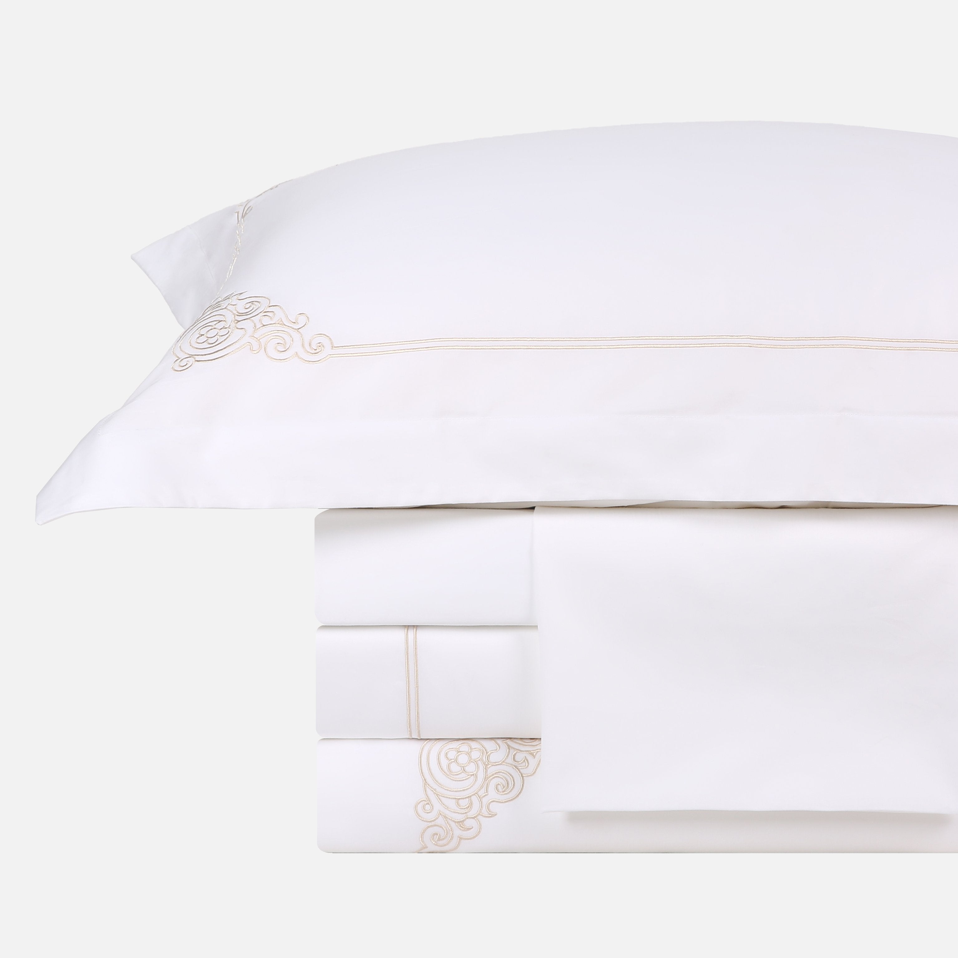 Embroiled duvet cover sets