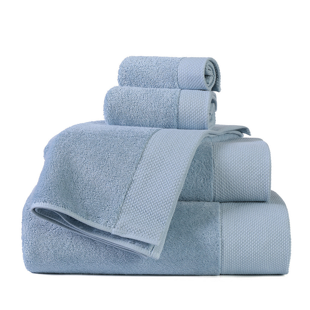 Dobby bordered towels
