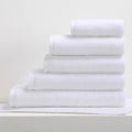 Plain white towel set