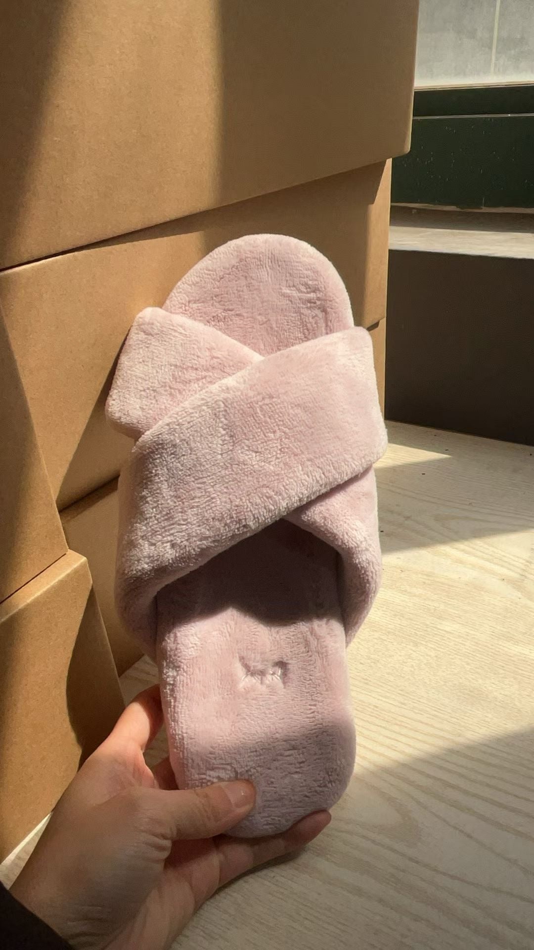 Velvet slippers