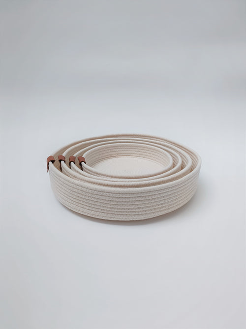 Cotton-rope basket tray