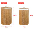 Laundry basket with lid