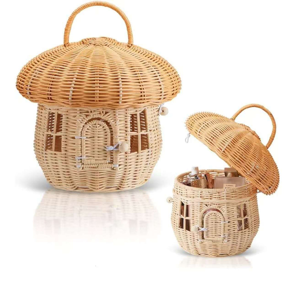 Mushroom house storage basket
