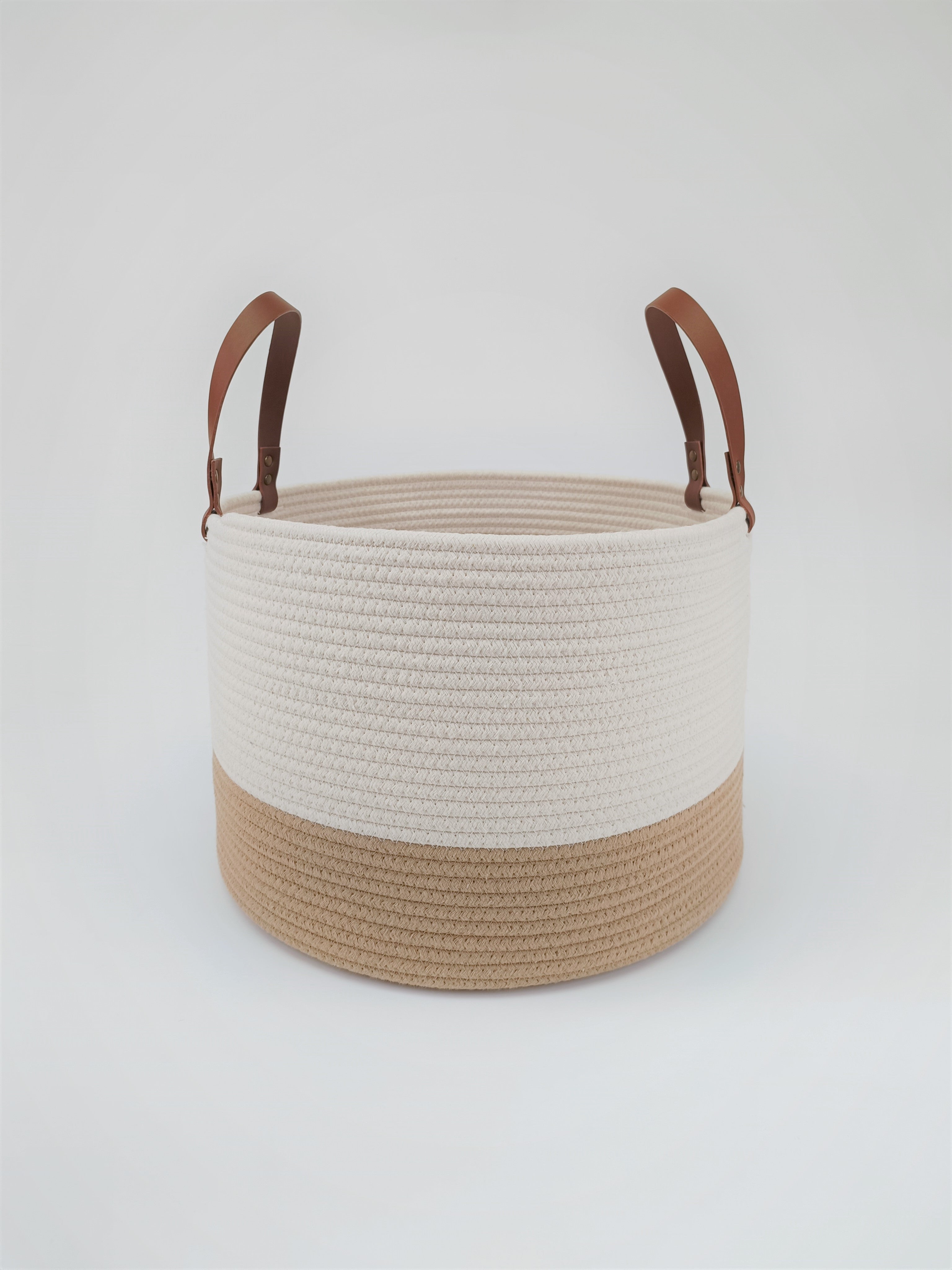 Cotton rope storage basket