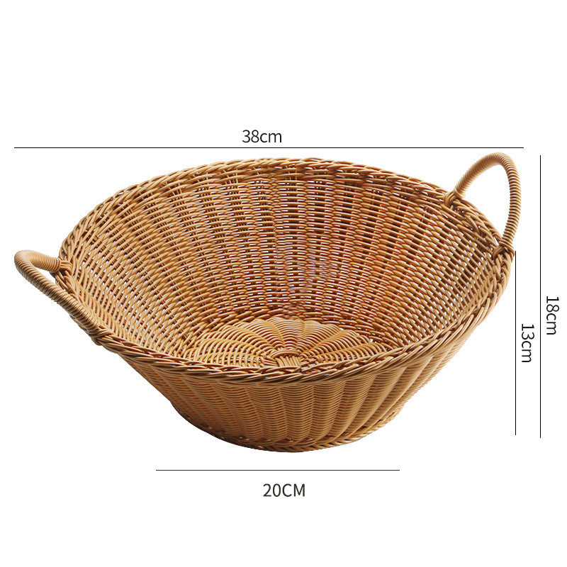 Wide-opening basket with handles