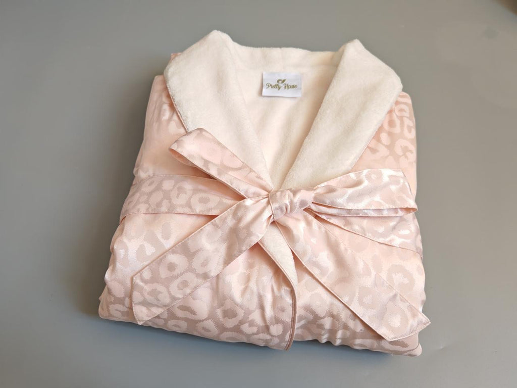 Silky bathrobe