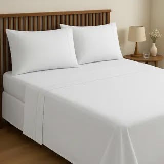 Flat sheet plain satin