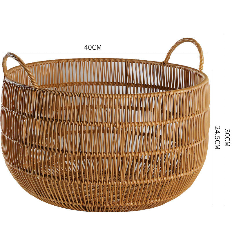 Storage basket with handle