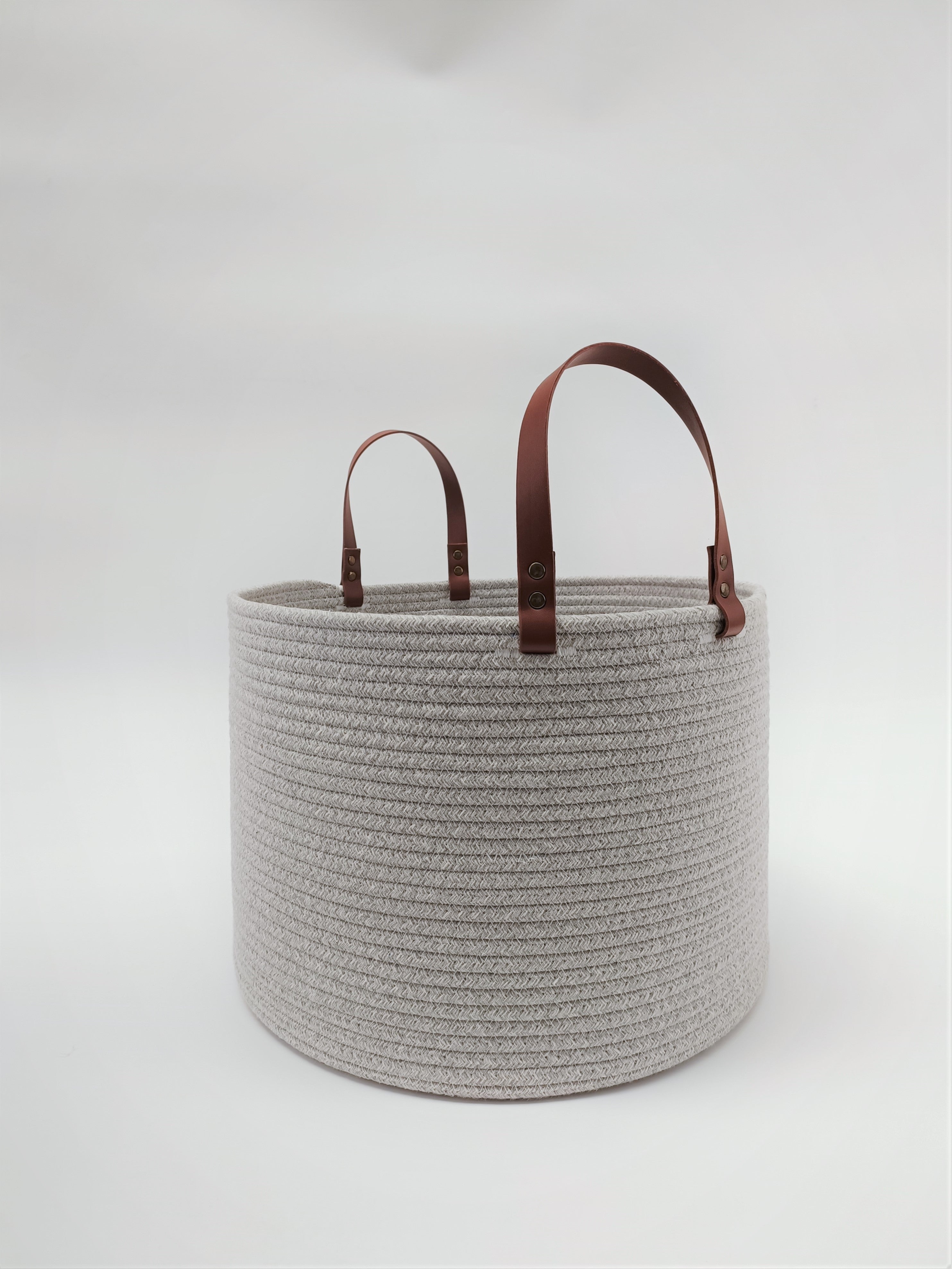 Cotton rope storage basket