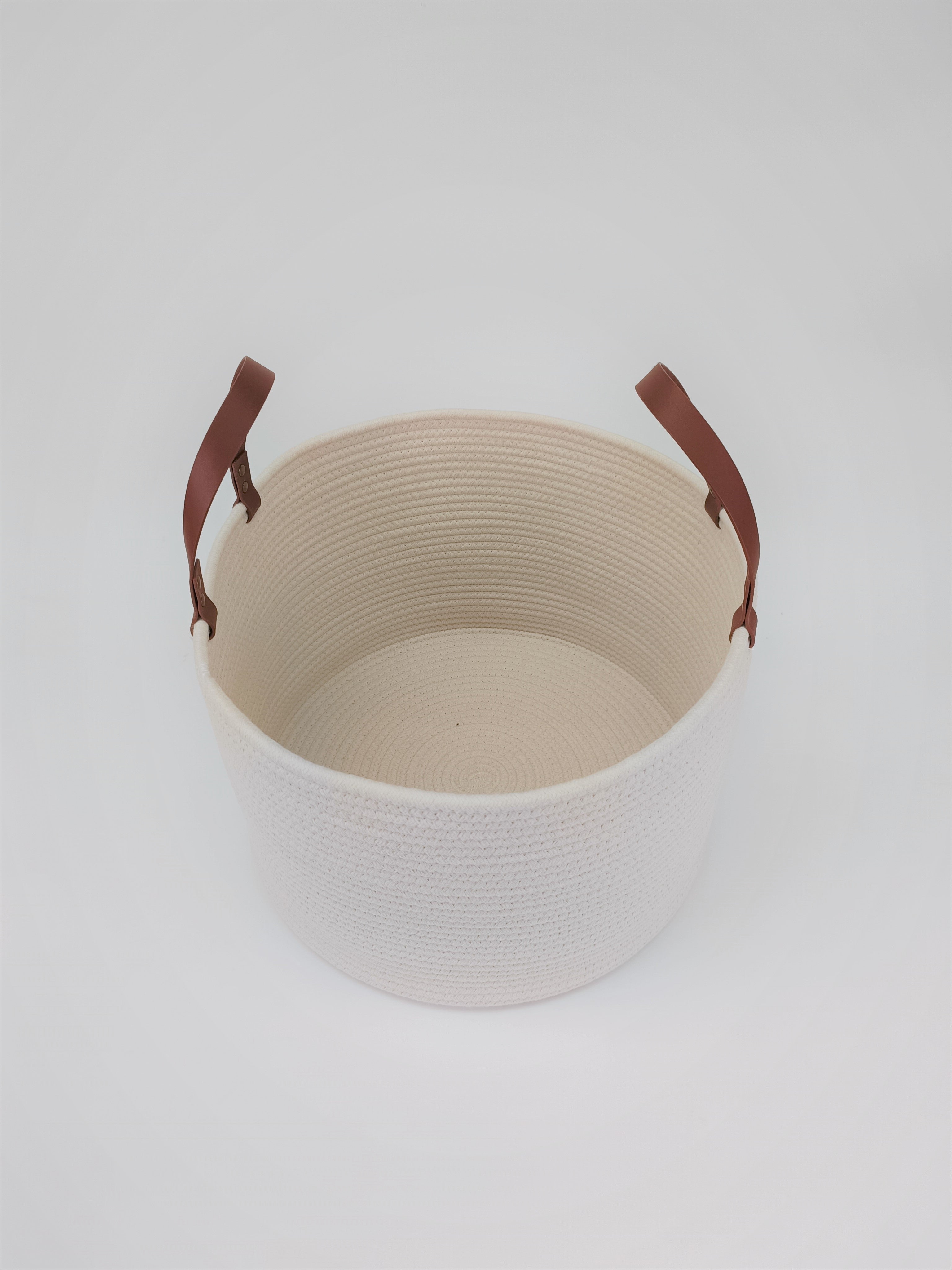 Cotton rope storage basket