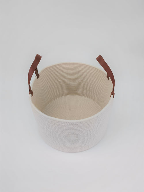 Cotton rope storage basket